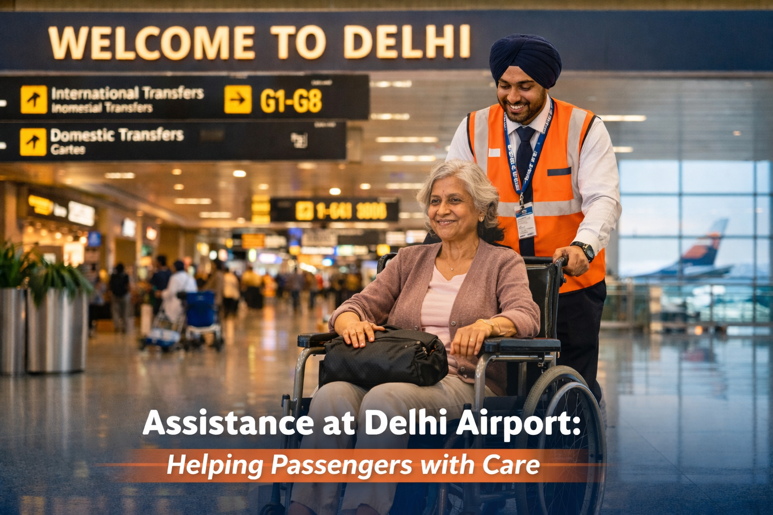Delhi Airport wheelchair service assistance at IGI Airport